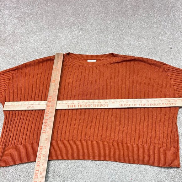 RVCA Sweater Women’s Orange Long Sleeve Pullover Size Small - Picture 2 of 10